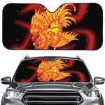 Chinese New Year Rooster Print Car Windshield Sun Shade