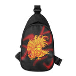 Chinese New Year Rooster Print Chest Bag