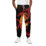 Chinese New Year Rooster Print Cotton Pants