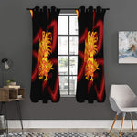 Chinese New Year Rooster Print Curtain