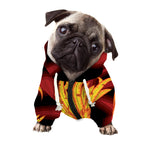 Chinese New Year Rooster Print Dog Zip Up Hoodie