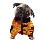 Chinese New Year Rooster Print Dog Zip Up Jacket