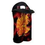 Chinese New Year Rooster Print Double Neoprene Wine Tote