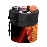 Chinese New Year Rooster Print Drawstring Makeup Bag