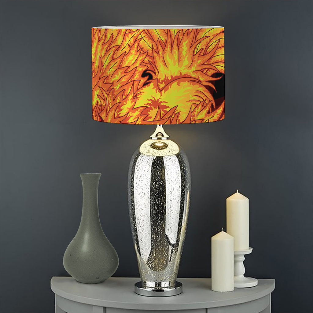 Chinese New Year Rooster Print Drum Lamp Shade