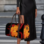 Chinese New Year Rooster Print Duffle Bag