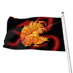 Chinese New Year Rooster Print Flag