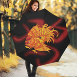 Chinese New Year Rooster Print Foldable Umbrella