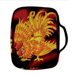 Chinese New Year Rooster Print Front Pocket Bible Bag