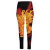 Chinese New Year Rooster Print High-Waisted Pocket Leggings