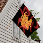 Chinese New Year Rooster Print House Flag