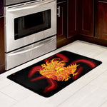 Chinese New Year Rooster Print Kitchen Mat
