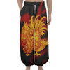 Chinese New Year Rooster Print Lantern Pants