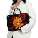 Chinese New Year Rooster Print Laptop Sleeve With Handle