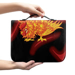 Chinese New Year Rooster Print Leather Bible Cover