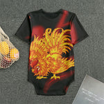 Chinese New Year Rooster Print Men's Bodysuit