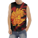 Chinese New Year Rooster Print Men's Fitness Tank Top