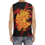 Chinese New Year Rooster Print Men's Fitness Tank Top