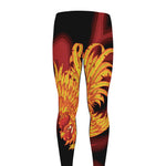 Chinese New Year Rooster Print Men's leggings