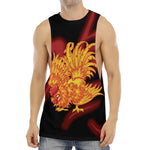 Chinese New Year Rooster Print Men's Muscle Tank Top