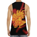 Chinese New Year Rooster Print Men's Muscle Tank Top