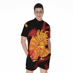 Chinese New Year Rooster Print Men's Rompers