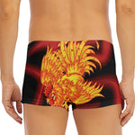 Chinese New Year Rooster Print Men's Short Boxer Briefs