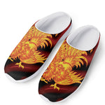 Chinese New Year Rooster Print Mesh Casual Shoes