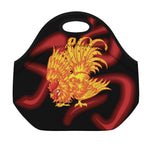 Chinese New Year Rooster Print Neoprene Lunch Bag