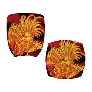 Chinese New Year Rooster Print Office Chair Cover