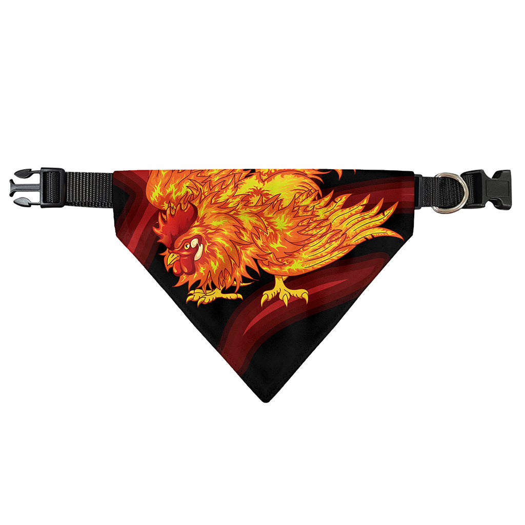 Chinese New Year Rooster Print Over The Collar Dog Bandana