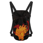 Chinese New Year Rooster Print Pet Carrier Backpack