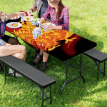 Chinese New Year Rooster Print Picnic Table Cover