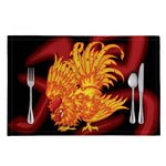 Chinese New Year Rooster Print Placemat