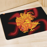 Chinese New Year Rooster Print Polyester Doormat