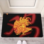 Chinese New Year Rooster Print Rubber Doormat