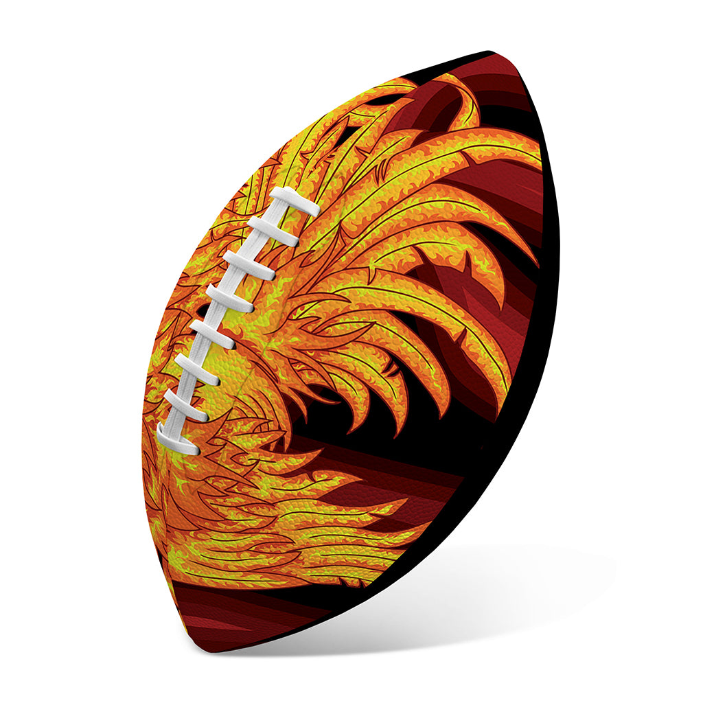 Chinese New Year Rooster Print Rugby Ball