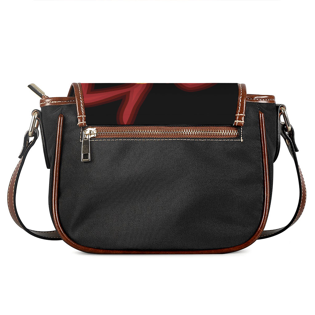 Chinese New Year Rooster Print Saddle Bag