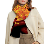 Chinese New Year Rooster Print Scarf