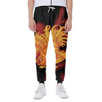 Chinese New Year Rooster Print Scuba Joggers