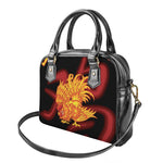 Chinese New Year Rooster Print Shoulder Handbag