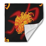 Chinese New Year Rooster Print Silk Bandana