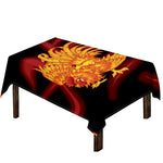 Chinese New Year Rooster Print Tablecloth