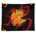 Chinese New Year Rooster Print Tapestry
