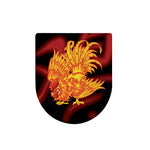 Chinese New Year Rooster Print Toilet Lid Cover