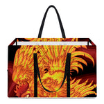 Chinese New Year Rooster Print Utility Tote Bag
