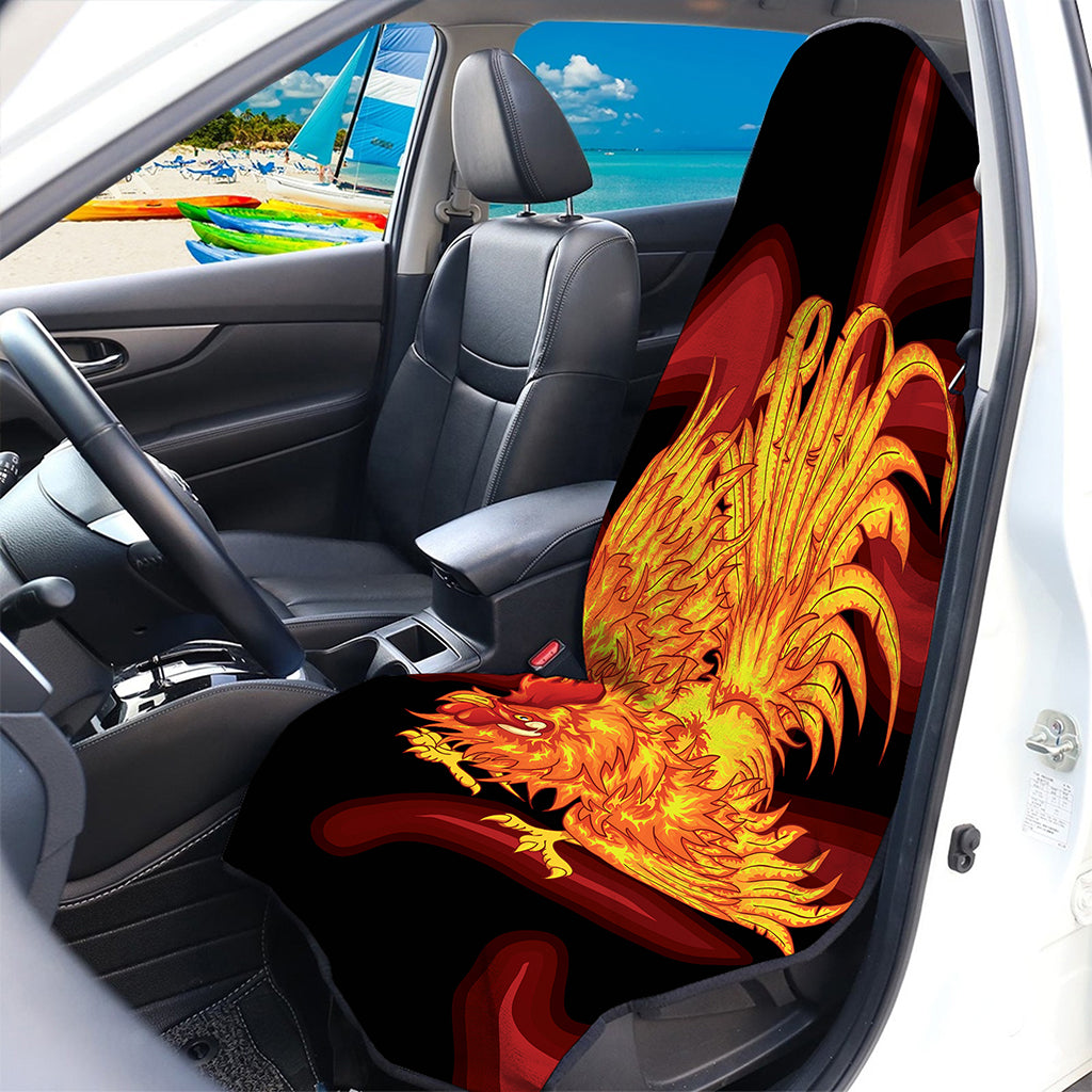 Chinese New Year Rooster Print Waterproof Car Seat Cover