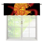 Chinese New Year Rooster Print Window Valance