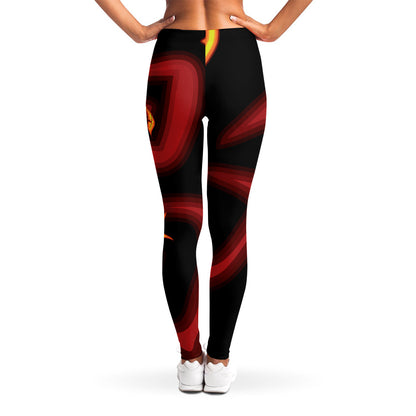 Chinese New Year Rooster Print Women's Leggings