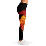 Chinese New Year Rooster Print Women's Leggings